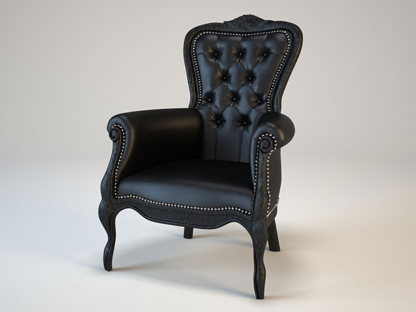 3d моделирование классического кресла